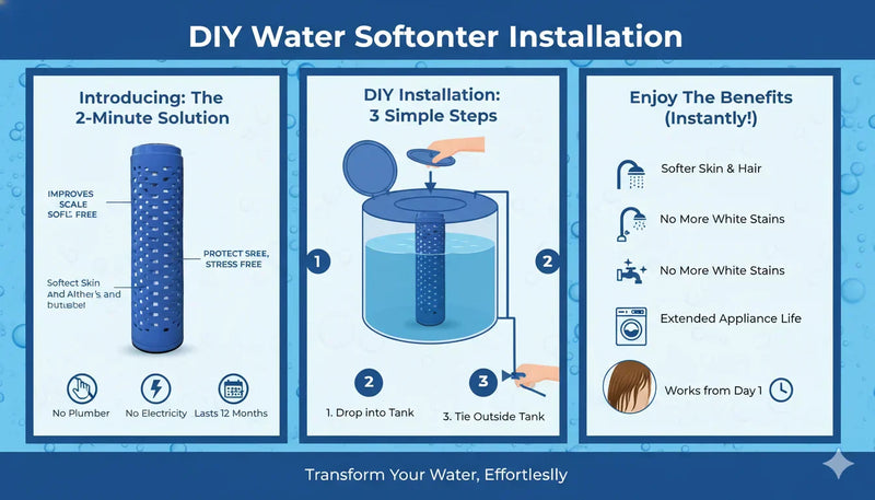 DIY Water Softener Installation: The 2-Minute Way to Condition Your Home’s Water Without a Plumber